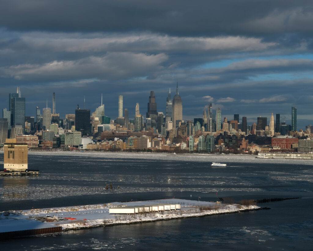 hudson river ice day